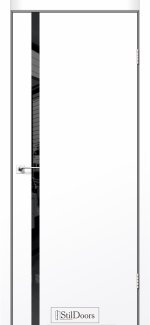 Двері STILDOORS Loft Glass білий мат скло чорне