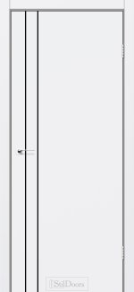 Двері STILDOORS Loft Line білий мат кромка чорний мат