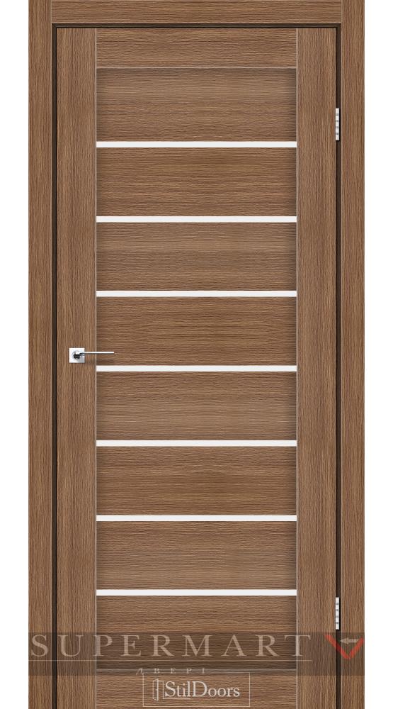 Двері STILDOORS Tanzania італійський горіх скло сатин