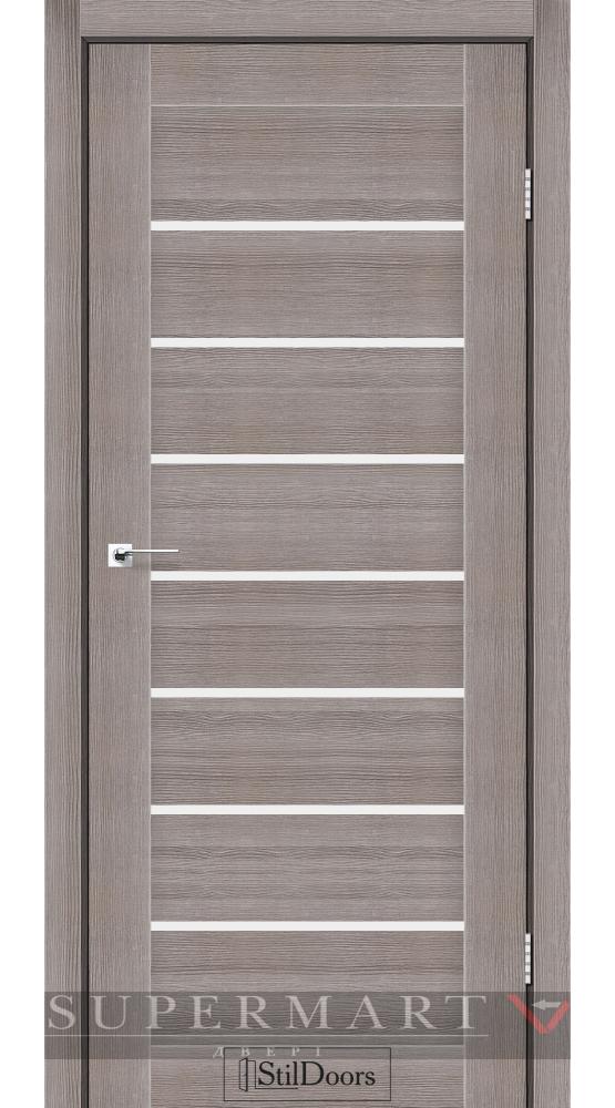 Двері STILDOORS Tanzania трюфель скло сатин